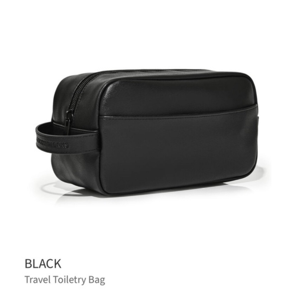 Black Travel Toiletry Bag - Men's Dopp Kit